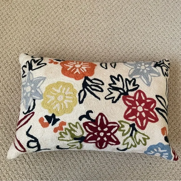Crate&Barrel Vintage Garden Pillow and Insert
