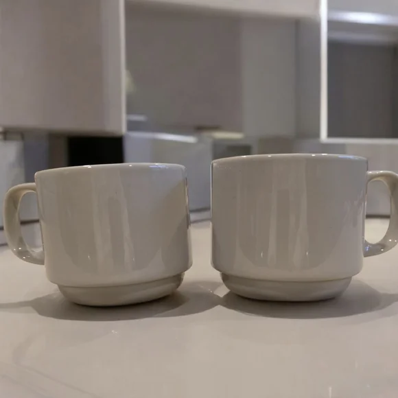Set Of Two Crate & Barrel Cups By Martin Hunt