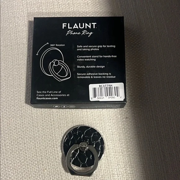 Flaunt Phone Ring Holder - Black