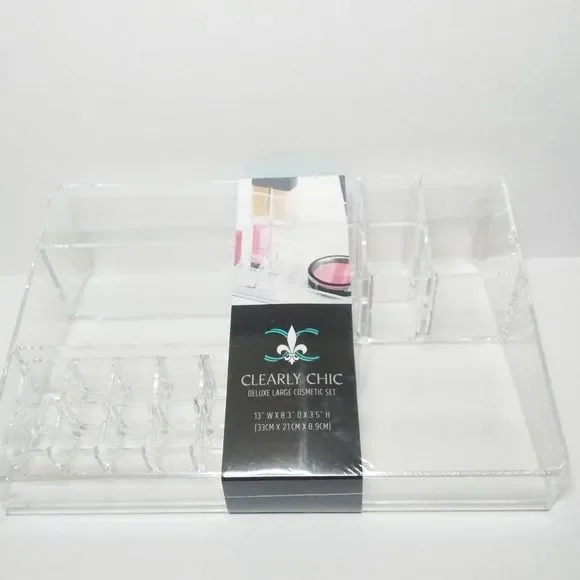 21-Compartment Organizer Set Clear Acrylic