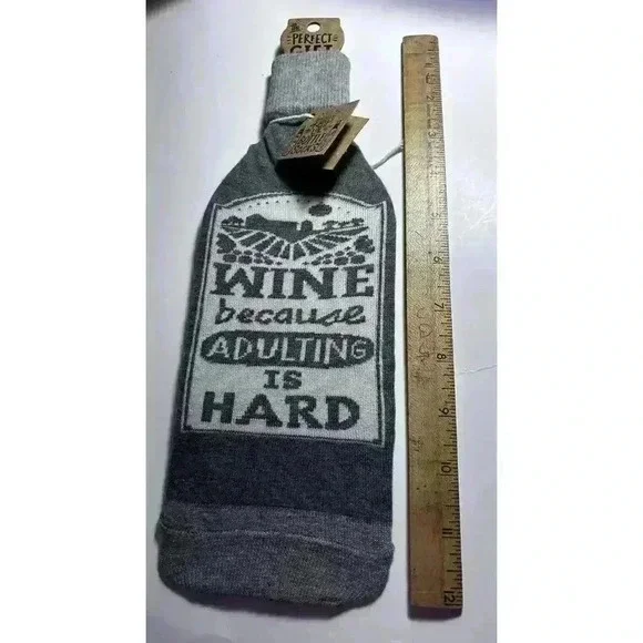 Wine Bottle Sock Bag Cover Primitives by Kathy - 