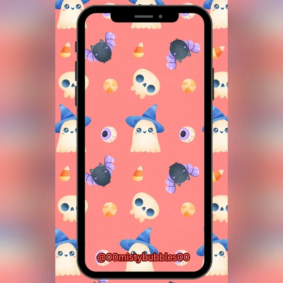 HalloweenPhone Digital Wallpaper / poster only 4$