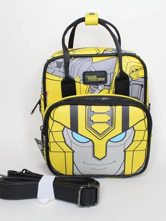 Transformers Bumblebee Mini backpack W/ Strap Backle Down New