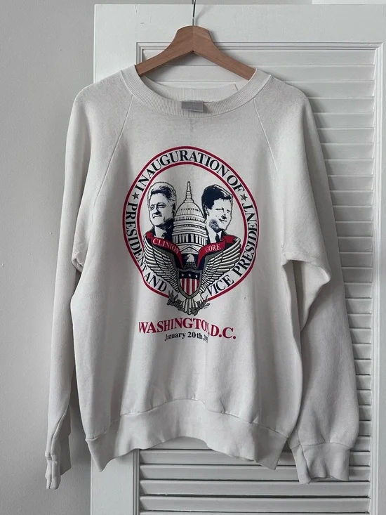 Vintage 1993 Clinton/Gore Presidential Inauguration Crewneck | XL