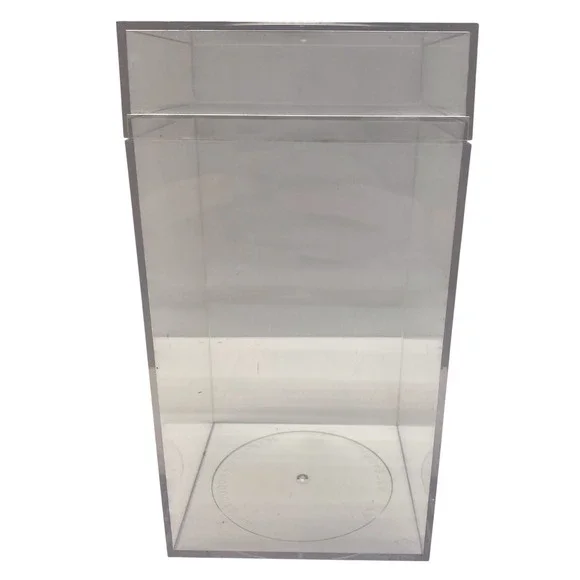 VTG Jeff -Don Products Clear Plastic Display Box Storage Container Clear Top Lid