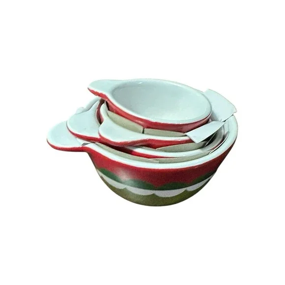 Crate & Barrel Holiday Nesting Measuring Cups No Box