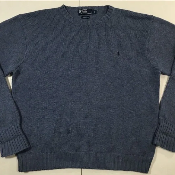 Men’s large blue polo by Ralph lauren sweater
