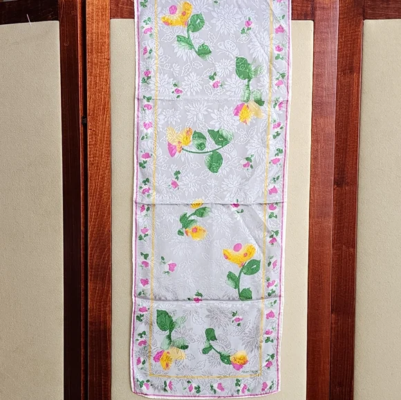Albert Nipon Rectangular Silk Scarf