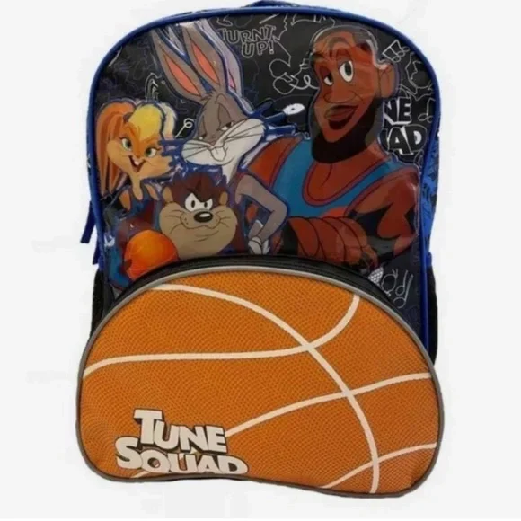 Space Jam Lebron James Backpack Space Jam Tune Squad Pockets Padded Straps NWOT