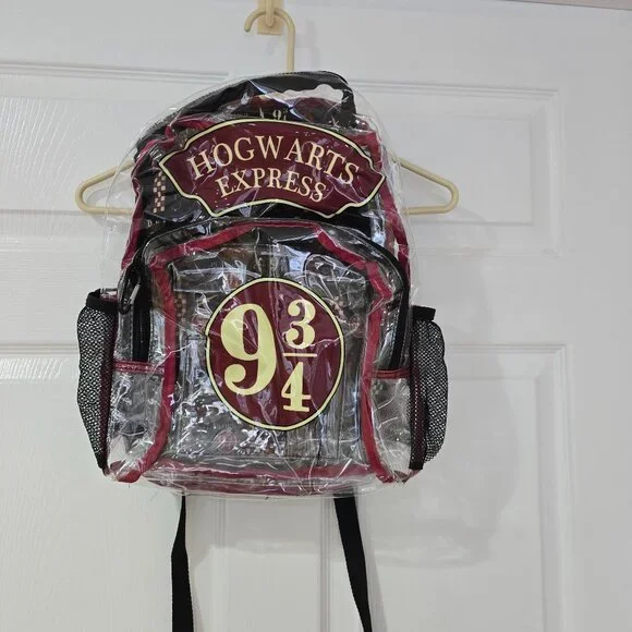 Harry Potter Hogwarts Express Platform 9 3/4‎ Plastic Fabric Backpack Adjustable