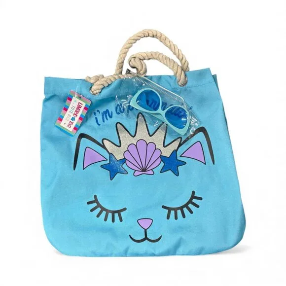 Kids shoulder bag with sunglasses