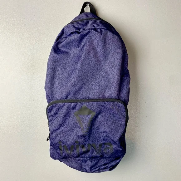 Ivivva By Lululemon Blue & Black Speckled Light Weight Backpack