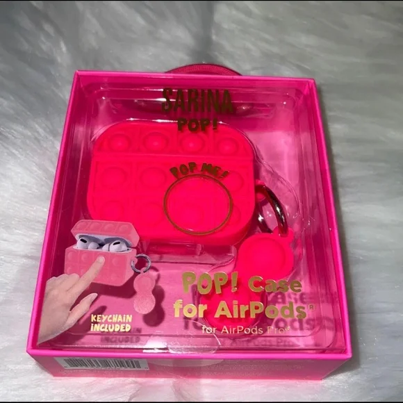 Sarina Pop! Pop! Case for AirPods for AirPods Pro (New- Pink)