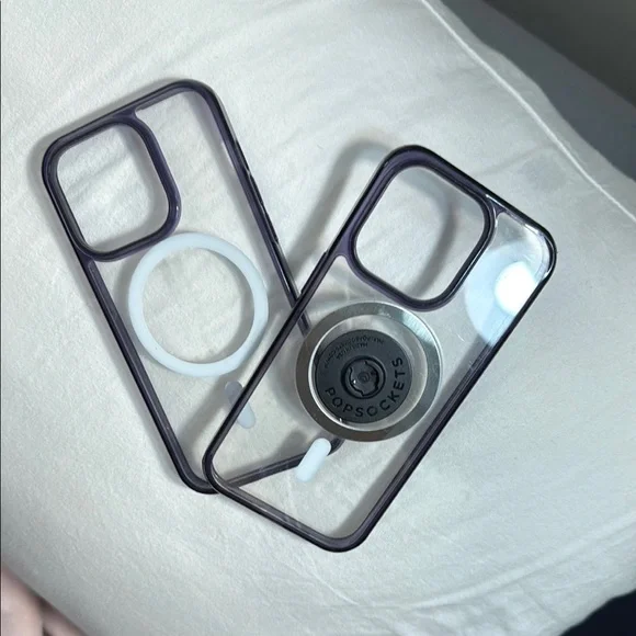 Clear and Black Phone Cases with MagSafe