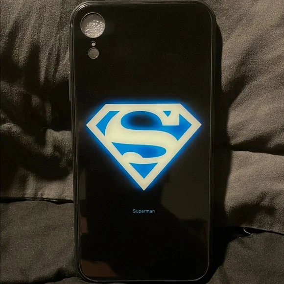 Black Glow in the Dark Superman Case