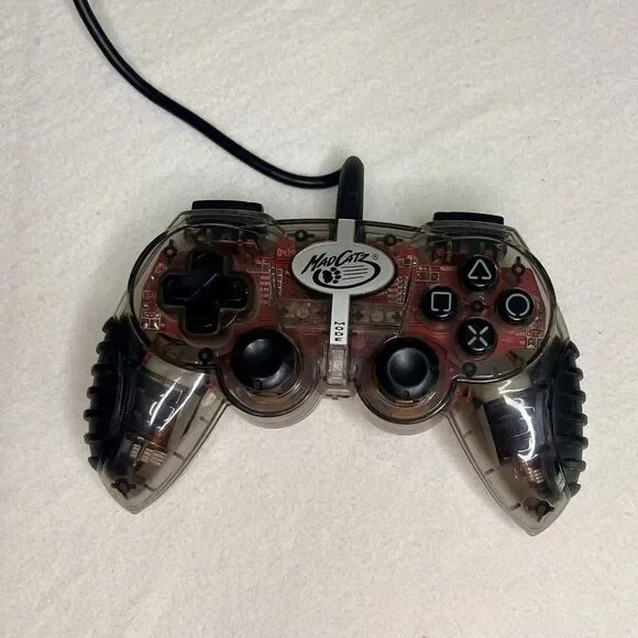 CLEAR Black Mad Catz Controller Sony PlayStation‎ 2 Model 8226 *NOT TESTED