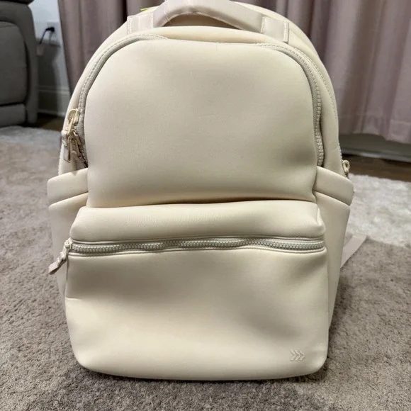 All in Motion Water Repellent Laptop Backpack Cream Beige 15in Laptop Sleeve NWT
