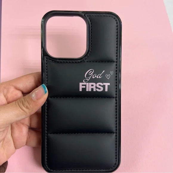 iPhone 15 pro Max God First design black case #phoneaccessories