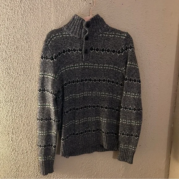 American Eagle Athletic Fit Men's Collared Sweater Size M Warm Business Casual