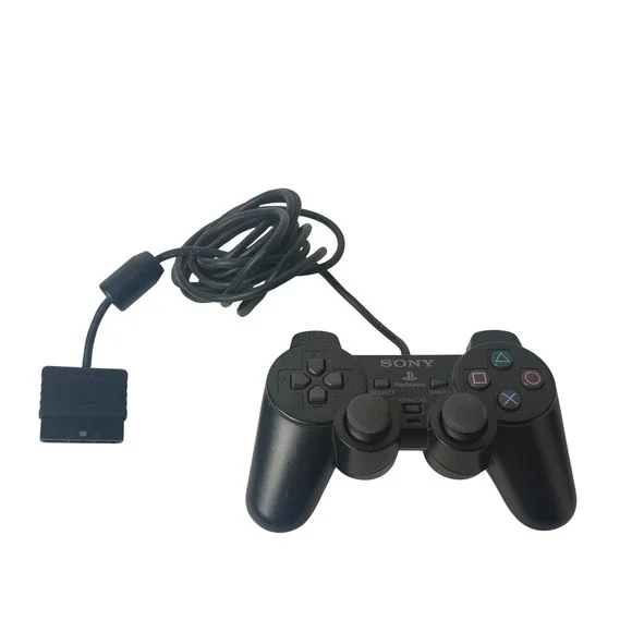 Sony PlayStation 2 DualShock 2 Wired Controller Black OEM SCPH-10010 PS2 Analog