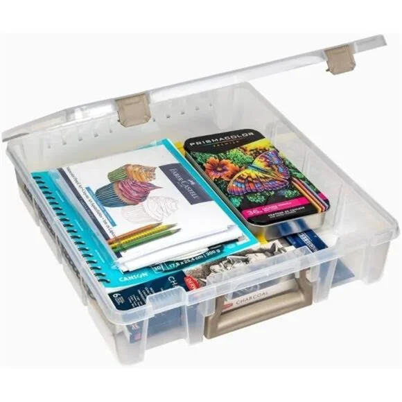 Super Satchel 1 Compartment Box Clear Craft Organizer Storage Case