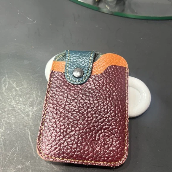 Multicolor Leather card holder