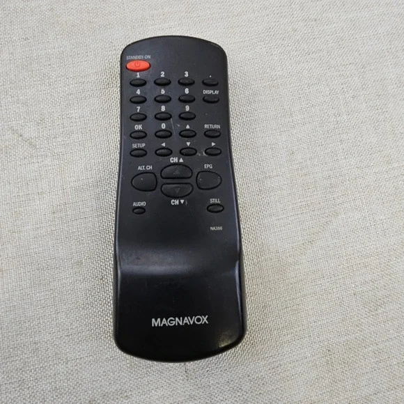 Magnavox NA386 TV Remote Control Black Replacement OEM Universal