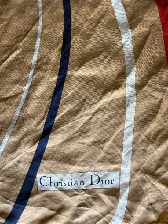 Christian Dior vintage silk scarf