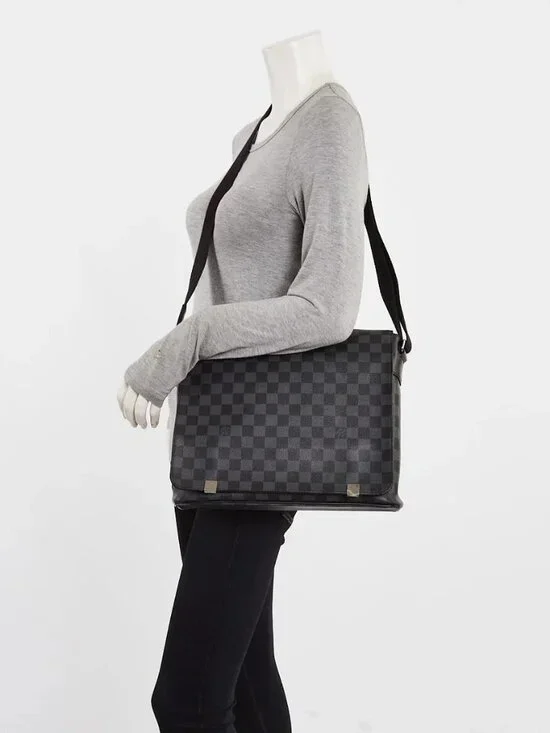 Louis Vuitton Damier Graphite District MM Messenger Bag
