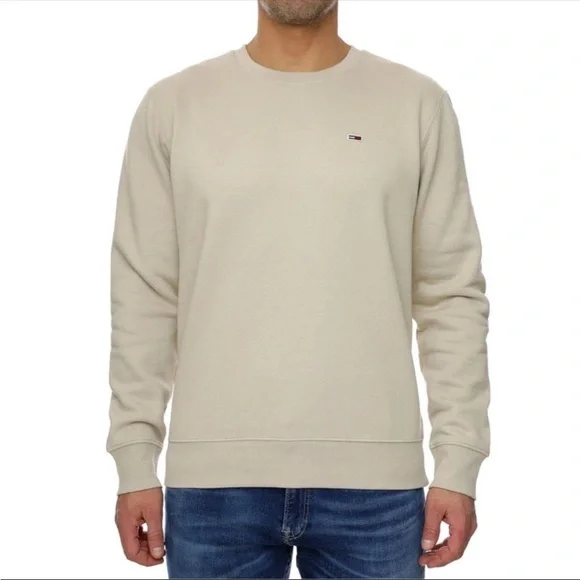 Tommy Hilfiger Classic Crewneck Tan Sweatshirt XXL Regular Fit YuppyCore