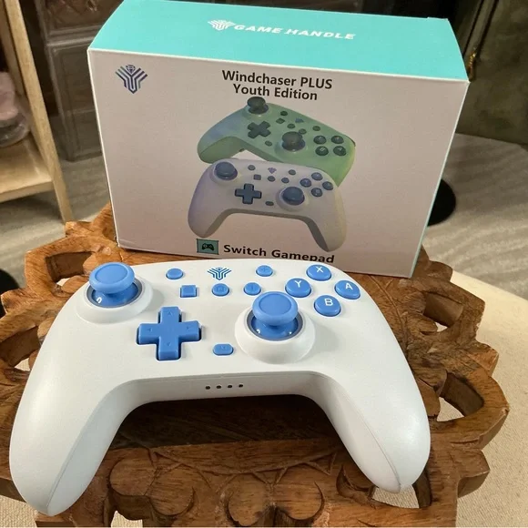 Youth Edition White & Blue Wireless Switch Controller