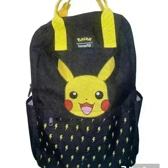 Loungefly x Pokemon Pikachu Extremely Rare Black Backpack Laptop Storage