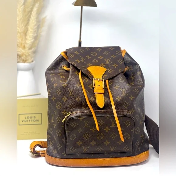 💯Authentic LOUIS VUITTON Monsouris Monogram GM backpack