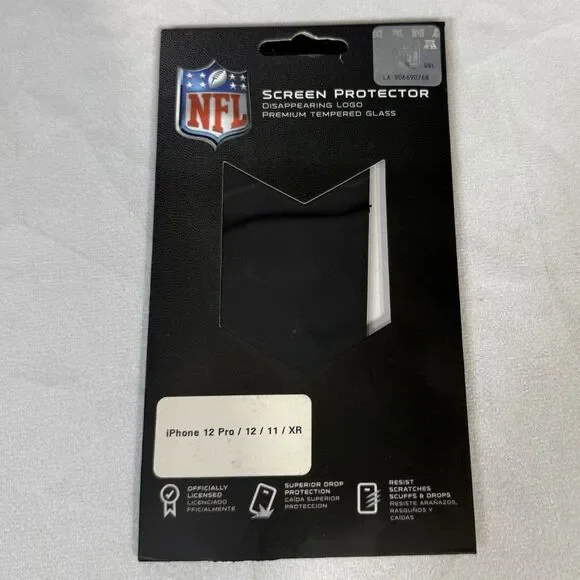 NFL Logo Screen Protector Premium Glass Dallas Cowboys iPhone 12 Pro‎ NEW