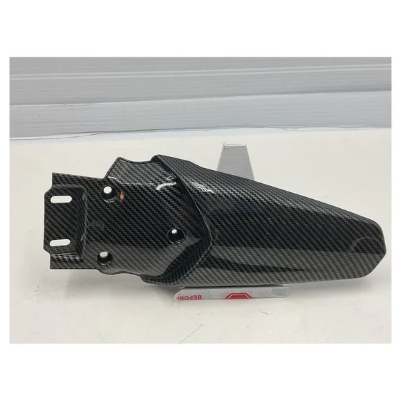 Carbon Fiber Look Motorcycle Rear Fender Mudguard Splash Guard Scuff Guard