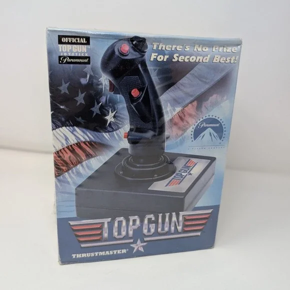 Thrustmaster Top Gun Official vintage 1996 Flight Stick Joystick for PC Unopened