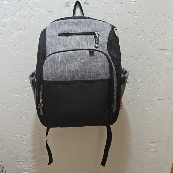 Fisher Price Diaper Bag Backpack with Changing Pad and Stroller Straps