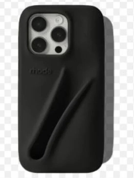 Rhode Skin Limited Edition Black Silicone Lip Case for iPhone 15 Pro
