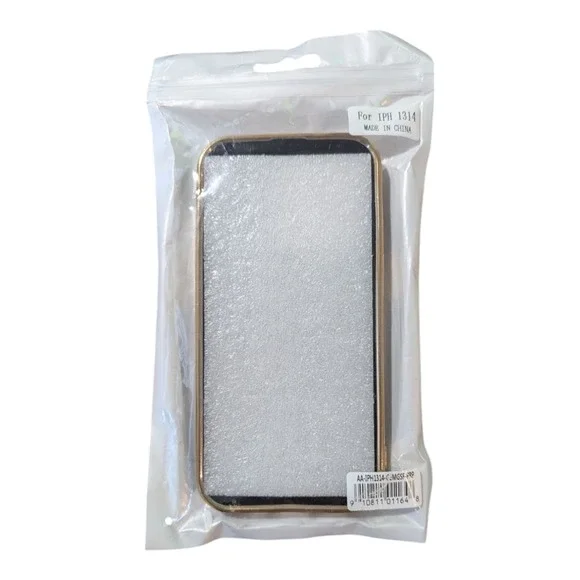 N4. Gold Bumper Soft Case MagSafe for Apple iPhone 14 / iPhone 13