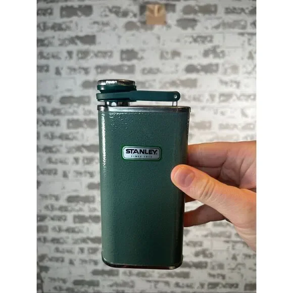 Stanley | metal green flask new