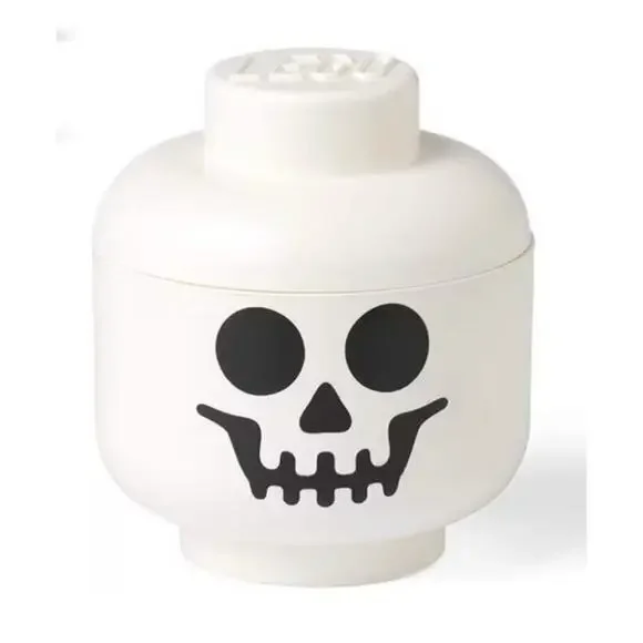 NIB Lego Halloween Skeleton Storage Head