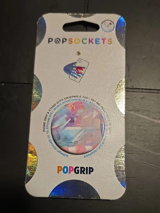 PopSocket PopGrip Phone Grip - Pastel Pink, Blue & Purple Marble