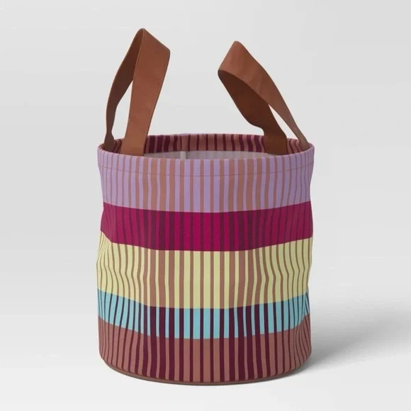 Utility Gardening Tool Tote with Horizontal Broken Stripes - Threshold New NIP
