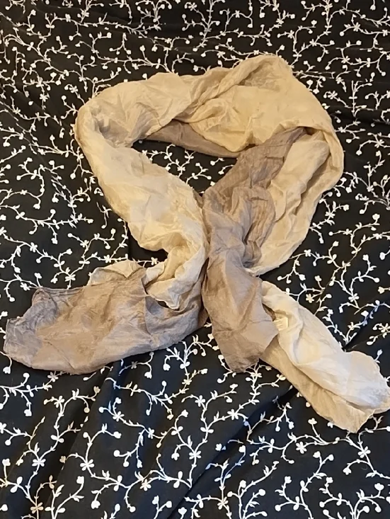 Accessorize Beige and Taupe Ombre100% Silk Scarf