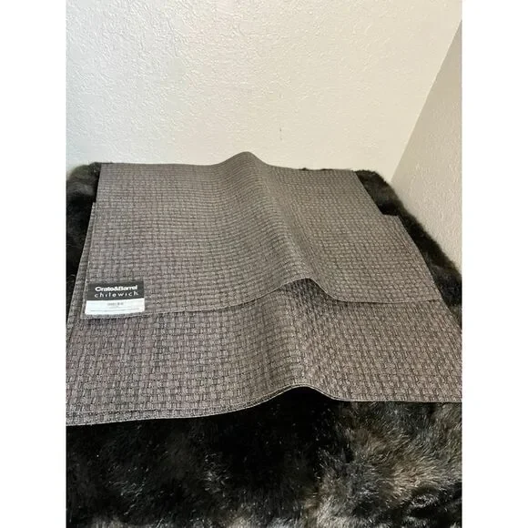 NEW Crate & Barrel Chilewich brown Set of 4 Placemats 14