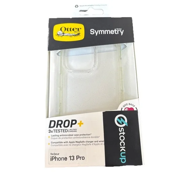 OtterBox iPhone 13 Pro Symmetry Clear Series Case - Stardust - Bump‎ Resistant