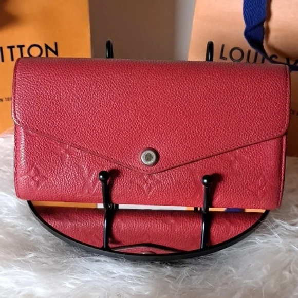 Louis Vuitton Empreinte Curieuse Red Wallet EUC