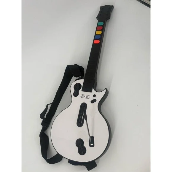 DOYO Wireless Guitar Controller for‎ PS3 Guitar Hero White (No Dongle) Tested