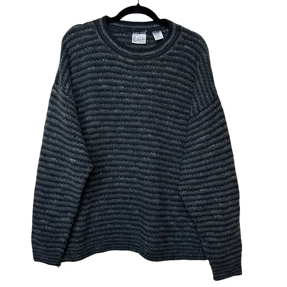 Maglificio Florence Vintage 80s Knit Crewneck Long Sleeve Grandpa Sweater XL