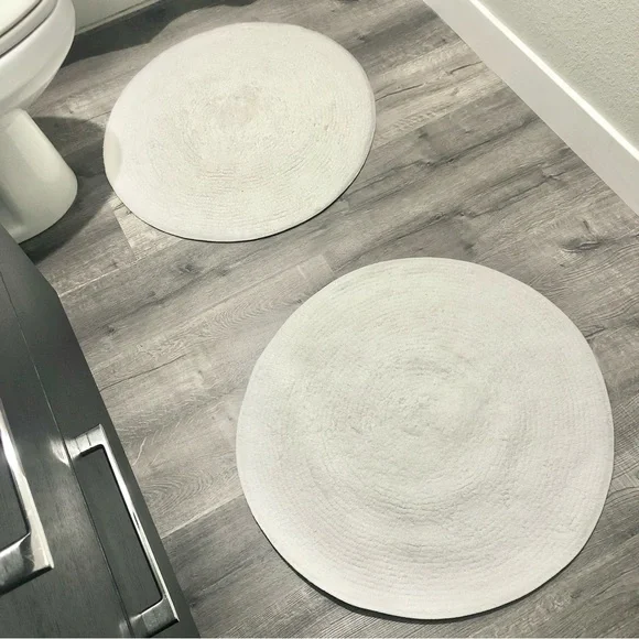Crate&Barrel Circle Round Bath Rugs